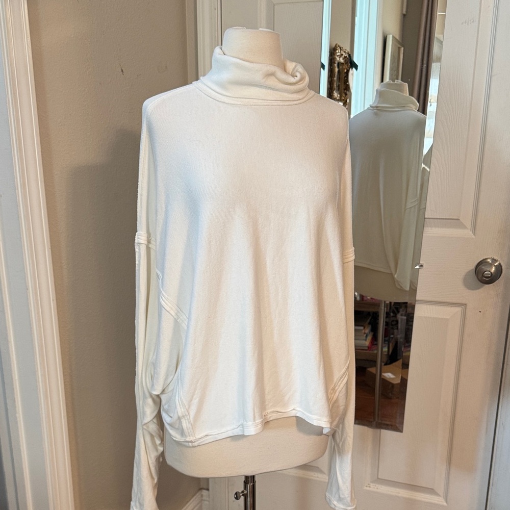 We The Free White Long Sleeve Turtleneck Tee
